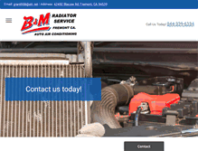 Tablet Screenshot of bmradiatorservice.com